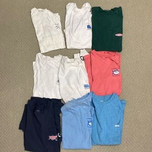 9 southern tide and vineyard vines tee shirts